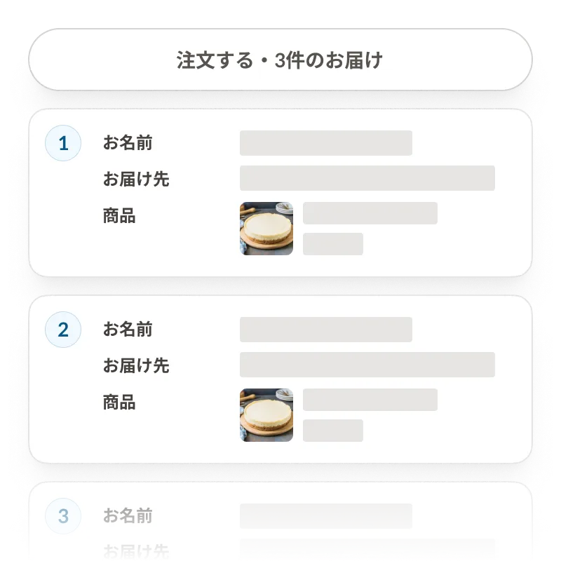 複数配送のイメージ